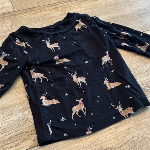 Kyte BABY Reindeer Long Sleeve Pocket Tee - Picture 2 of 6